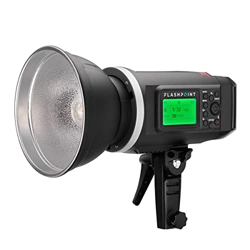 Flashpoint Flashpoint XPLOR 600 HSS Battery-Powered Monolight with Built-in R2 2.4GHz Radio Remote System - Bowens Mount (AD600) + Glow EZ Lock Collapsible Silver Beauty Dish (25')