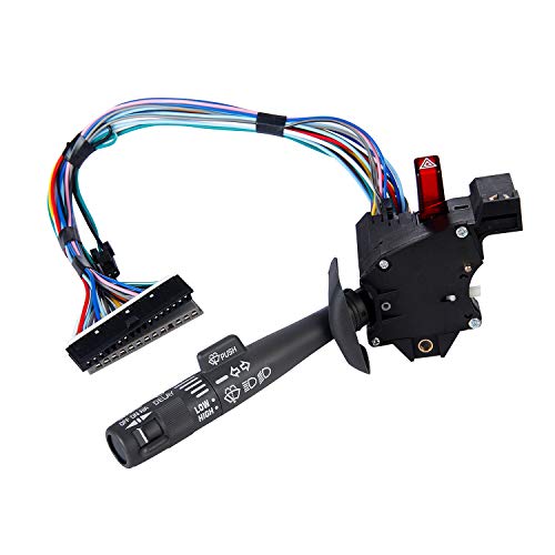 Multi-Function Combination Switch Gray for | 1995-2002 Chevy Tahoe S10 GMC C1500 K1500 Suburban Yukon & More | Replaces# 2330814, 26100985, 26036312 | Turn Signal, Wiper, Hazard Switch, Cruise Control