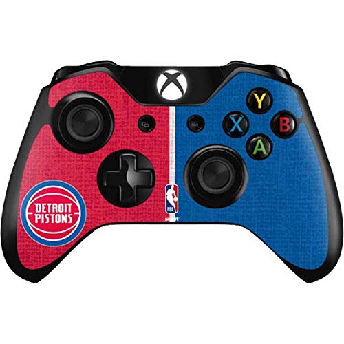 Skinit Decal Gaming Skin Compatible with Xbox One Controller - Officially Licensed NBA Detroit Pistons Canvas Design