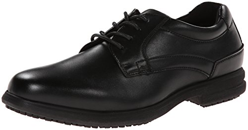 Nunn Bush mens Sherman Slip-resistant Work Shoe Oxford Sneaker, Black, 10.5 Medium US
