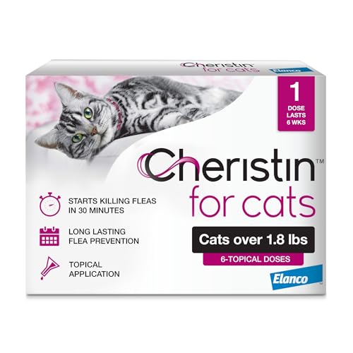Cheristin Cat Cheristin Cat Flea Treatment & Prevention for Cats | 1 Topical Dose Provides Up to 6 Weeks of Coverage | 6 ct.