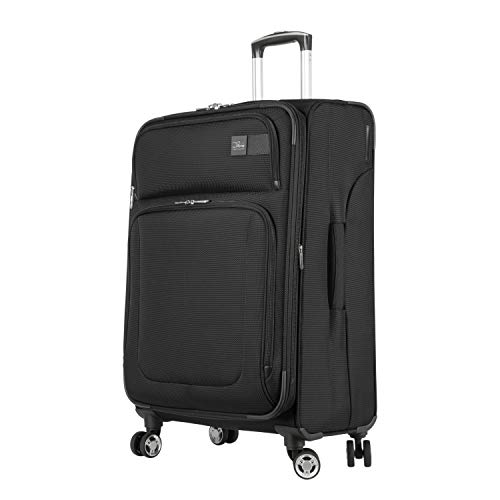 SKYWAY Sigma 6.0 Lightweight Luggage Collection (Black, 25-Inch Spinner)