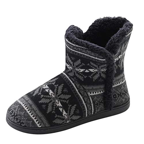 Fheaven Women's Girl's Snow Boots Warm Fur Lined Winter Outdoor Slip On Boots Work Shoes