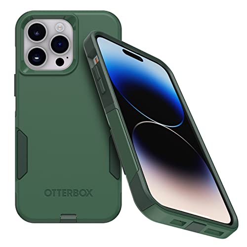 OtterBox iPhone 14 Pro Max (ONLY) Commuter Series Case - TREES COMPANY (Green), slim & tough, pocket-friendly, with port protection