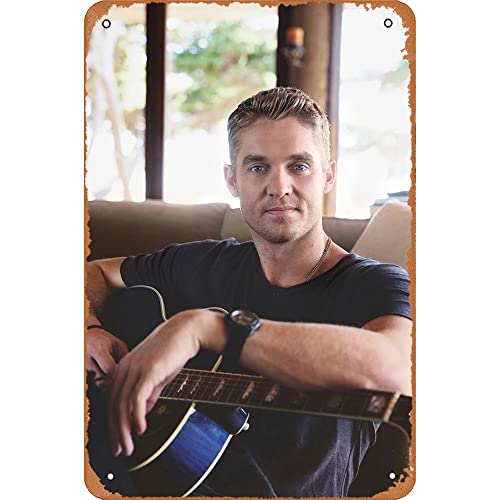 Brett Young Poster Celebrities & Musicians Vintage Tin Metal Sign 8x12 Inch Wall Decor