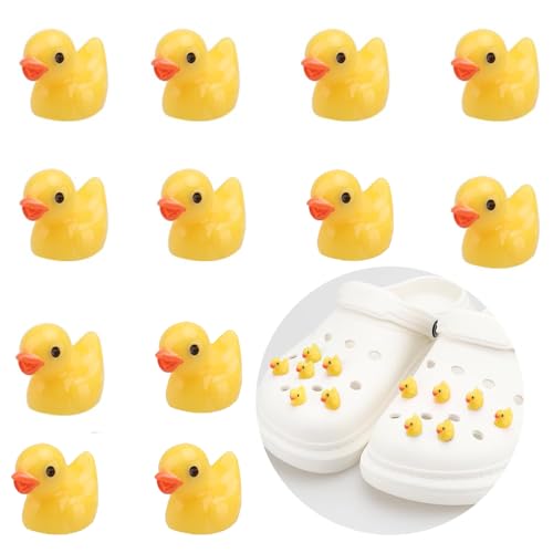 ULATREE 3D Shoe Charms Cute Cartoon Yellow Duck Animals PVC Charm DIY Pins Accessories Decoration for Kids Girls Birthday Gifts Party Favor