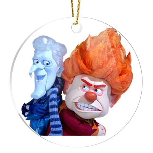 Ornaments Christmas Tree Snowheat Acrylic Miser Decor Decorations Xmas Ornament for Holidays Events Party Decorations Hanging Home