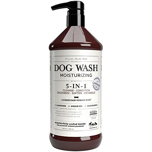 Rosen Apothecary 5-in-1 Dog Wash Moisturizing Lavender Shampoo, by Kira Labs 960ml/32fl