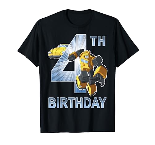 Transformers Bumblebee 4th Birthday T-Shirt