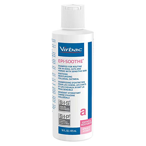 Virbac Epi-Soothe Pet Shampoo For Dogs, Cats & Horses (16 oz) - For Dry or Sensitive Skin