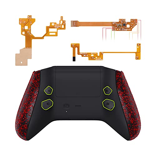 eXtremeRate Hope Programable Remap Kit for Xbox Series X/S Controller, Upgrade Boards & Redesigned Back Shell & Side Rails & Back Buttons for Xbox Core Controller - Textured Red