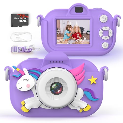MKQ Kids Camera Toddler Camera for Girls Boys, 3-12 Year Old Girl Boy Gifts Kid Camera Toys, 1080P HD Kids Digital Video Cameras for Toddler, Child Camera for 3 4 5 6 7 8 9 10 11 12 Years Old Kids