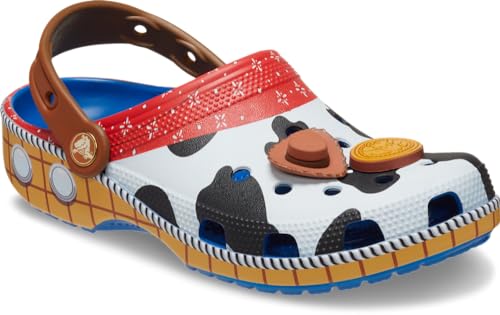 Crocs Unisex Adult Disney Pixar Toy Story Classic Clogs, Woody, 6 Men/8 Women