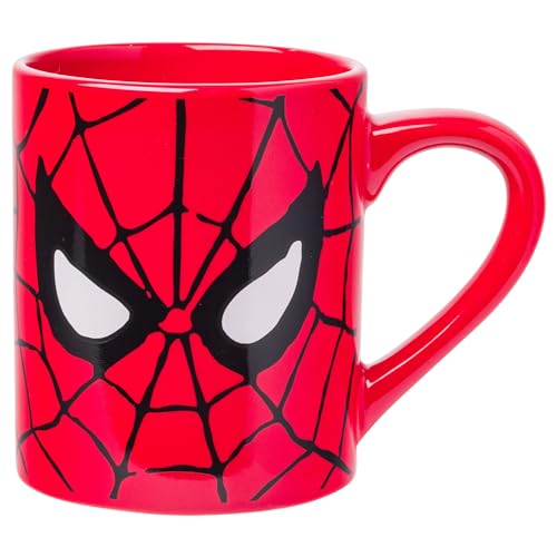 Silver Buffalo Marvel Comics Spider-Man Eyes Ceramic Mug, 14-Ounces