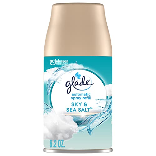 Glade Automatic Spray Refill, Air Freshener for Home and Bathroom, Sky & Sea Salt, 6.2 Oz