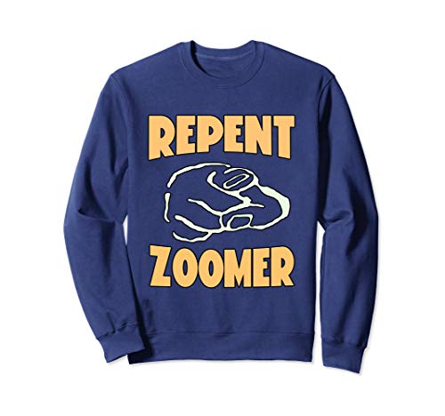 Boomer Memes REPENT ZOOMER ,Blue ,Small