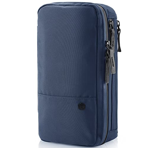 Purevave Compact Mens Toiletry Travel Bag Hanging, Mens Dopp Kit for Travel Waterproof, Wash Pouch Blue