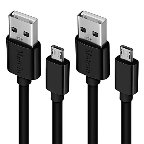 MATEIN Micro USB Cable, [10Ft 2Pack]Extra Long Fast Charger Cord for Galaxy S7 Edge, High Speed Sturdy USB Charging Cable for Android Phone, Samsung J7/S6 Edge/S5/Note 5/LG Stylo 3/K30,for PS4/Camera