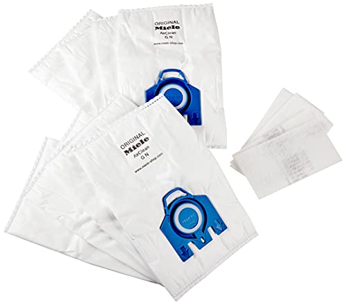 Miele Original AirClean XL Pack 3D GN Vacuum Cleaner Bags, Pack of 8