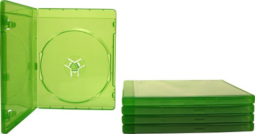 (5) 12mm Replacement Video Game Cases - Translucent Green - Compatible with Xbox One - #VGBR12XONE