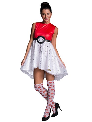 Rubie's Costume Co Women's Pokemon Pokeball Costume Dress, Multi, X-Small