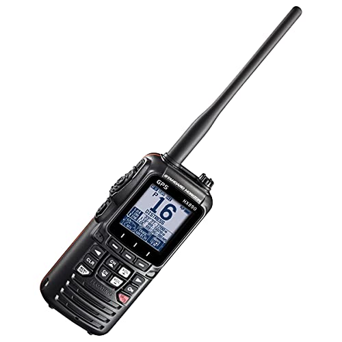 STANDARD HORIZON HX890BK VHF-HH, 6 Watt, w/GPS&FM Rcvr