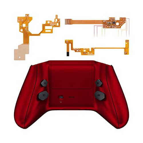 eXtremeRate Hope Programable Remap Kit for Xbox Series X/S Controller, Upgrade Boards & Redesigned Back Shell & Side Rails & Back Buttons for Xbox Core Controller - Scarlet Red
