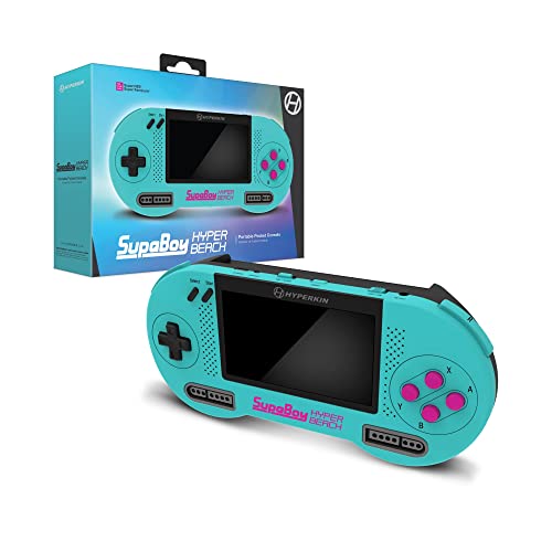 Hyperkin SupaBoy Portable Pocket Console for Super NES/Super Famicom (Hyper Beach) - Super NES;