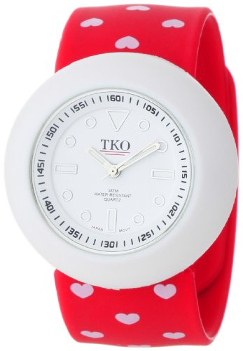 TKO ORLOGI Women's TK590-HRD Red Heart Valentine Slap Watch