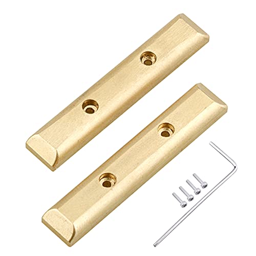 Hobbypark Brass Boulder Bars Weights for 1/24 Axial SCX24 AXI90081 AXI00001 AXI00002 AXI00004 AXI00005 AXI00006 RC Crawler Car Replacement Parts (2-Pack)