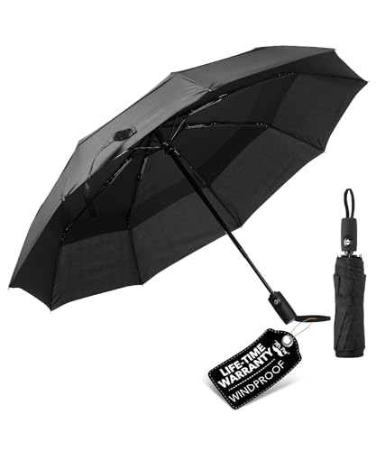 Mr. Pen- Windproof Travel Umbrella, Automatic Umbrellas for Rain, Compact Umbrella, Travel Umbrella Compact, Windproof Umbrella, Umbrellas for Rain Windproof, Portable Umbrella