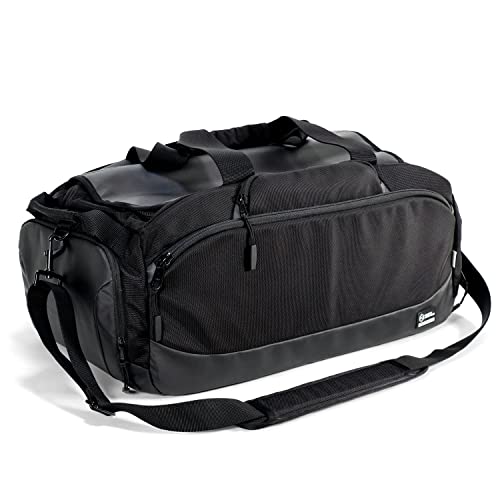 Mission Darkness Disconnect Faraday Duffel Bag + 4 Detachable Faraday Pockets // Military-Grade RF Shielding for Large Electronics & Mobile Devices // Travel Protection Signal Isolation Data Privacy