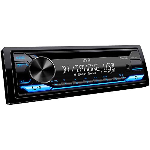 JVC KD-TD71BT Bluetooth Car Stereo Receiver with USB Port – AM/FM Radio, CD and MP3 Player, Amazon Alexa, 13-Digit LCD Dual-Line Display - Single DIN – 13-Band EQ (Receiver Only)