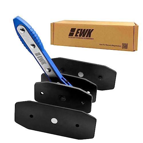 EWK Brake Caliper Press Tool Piston Spreader Pad 360 Degree Swing Ratchet with 2 Pcs Steel Plates Range from 1.59'-2.83'