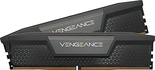 CORSAIR Vengeance DDR5 RAM 32GB (2x16GB) 6000MHz CL30 Intel XMP iCUE Compatible Computer Memory - Black (CMK32GX5M2B6000C30)