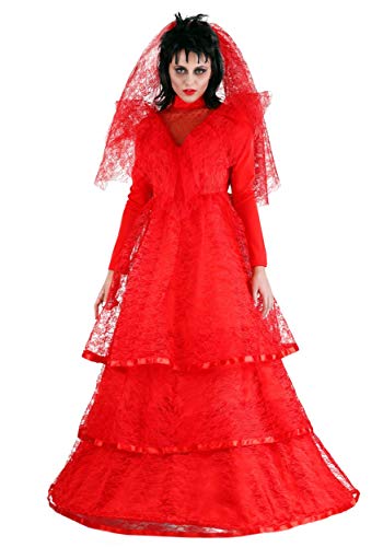 Fun Costumes Plus Size Red Gothic Wedding Dress Costume for Women | 1X