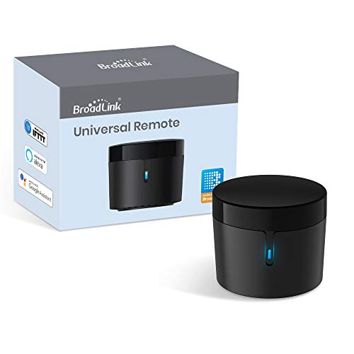 Broadlink RM4 Mini Smart Remote(2.4GHz Wi-Fi Only)- IR Blaster Hub for Smart Home Automation, Infrared TV Air Conditioner Remote Replacement Compatible with Alexa, Google Assistant, IFTTT