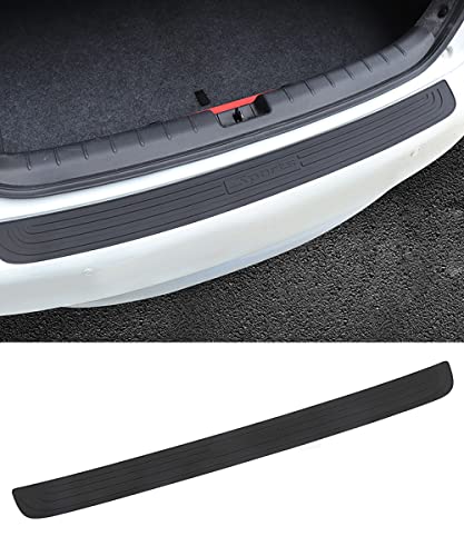 Pincuttee Rear Bumper Protector Guard for Car,Black Rubber Scratch,Resistant Trunk Door Entry Guards,Accessories Trim Cover,35.4'X2.87' for Most of Car&SUV(1 Pack,Black Sport)
