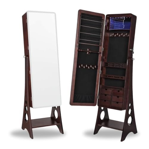 Hives and Honey Aria Jewelry Armoire, Walnut