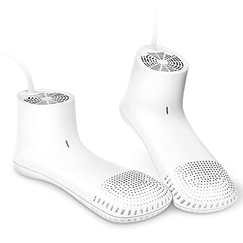 Shoe Dryer and Deodorizer with Timer - Shoes Boots Socks Gloves Dryer Warmer, Adult-Foot-Shaped | No Noise | Strong Wire | US Plug (PM20)