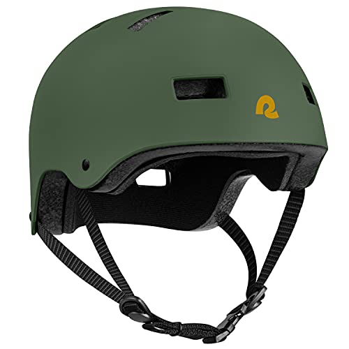 Retrospec Dakota Bicycle / Skateboard Helmet for Adults - Commuter, Bike, Skate, Scooter, Longboard & Incline Skating - Highly Protective & Premium Ventilation- Large -Matte Forest