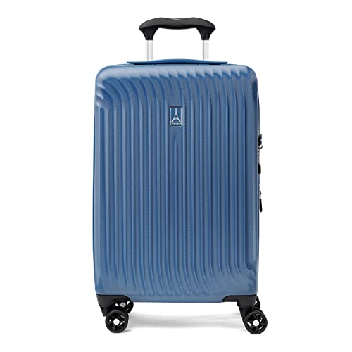 Travelpro Maxlite Air Hardside Expandable Carry on Luggage, 8 Spinner Wheels, Lightweight Hard Shell Polycarbonate Suitcase, Ensign Blue, Carry On 21-Inch