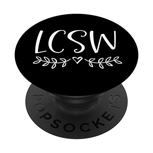 Pretty Licensed Clinical Social Worker - LCSW PopSockets PopGrip: Swappable Grip for Phones & Tablets