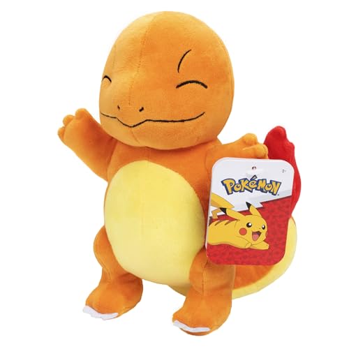 Pokémon 8' Charmander Plush - Officially Licensed - Quality & Soft Stuffed Animal Toy - Add to Your Collection! - Great Gift for Kids, Boys & Girls