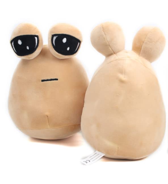 Eyomii Generic 22cm Stuffed Animal Hot Game,Alien Pou Plush Toy, Emotion Alien Plushie Stuffed Animal Pou Doll,Children's Day Gift, 8.6 inches KDHG1602 One Color