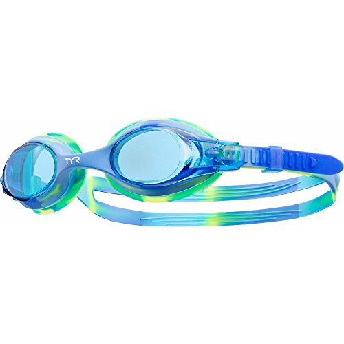 TYR Swimple Tie Dye Kids Swim Goggles - Blue/Green