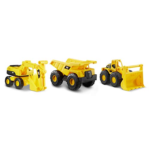 CAT Construction Toys, Construction Vehicle Set for Kids Ages 2 & Up, Dump Truck, Loader, Excavator, Articulated Parts, Quality You Can Trust, Great Gift