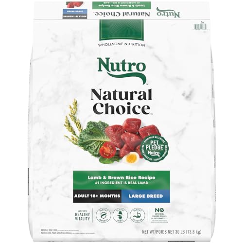 Nutro Natural Choice Adult Large Breed Dry Dog Food, Lamb and Brown Rice Recipe, 30 lbs.