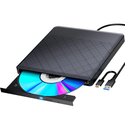 External Compatible Bluray Drives Read/Write Portable Compatible Blu ray Burner USB 3.0 Type-C/Windows 7-11 Mac OS Laptop Compatible Read BD DVD CD external blueray/dvd drive for pc best dvd drive