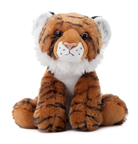The Petting Zoo Tiger Stuffed Animal, Gifts for Kids, Wild Onez Zoo Animals, Tiger Plush Toy 9 inches